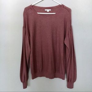 AEO Balloon Sleeve Textured Lightweight Sweater